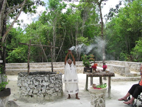 Cozumel, Mexico  Blessings by a witch doctor