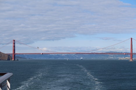 As we sail away from the Golden Gate Bridge