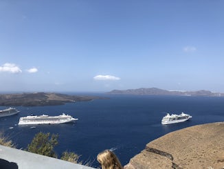 Picture form the top of Santorini