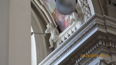 Crying Angel at ST.STEPHEN'S CATHEDRAL in Passau. Germany