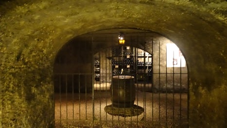 Marche aux Vins, 13th century tasting cellar and art gallery in Beaune.  Af