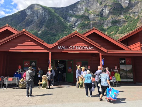 Shopping in Flam, after the Flam Railway trip.