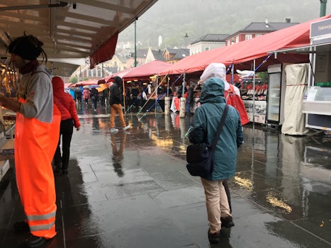 Bergen rains 250 days a year...