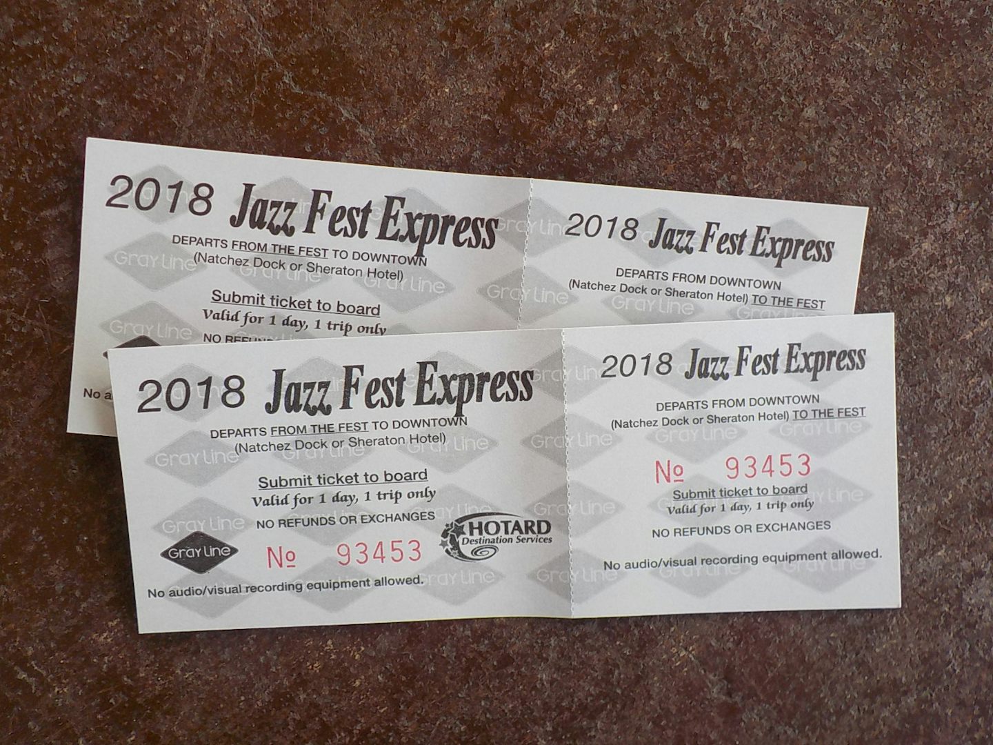 Our Jazz Fest tickets