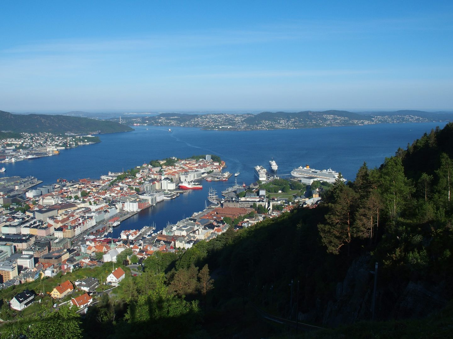 Bergen from Mt. Foyen