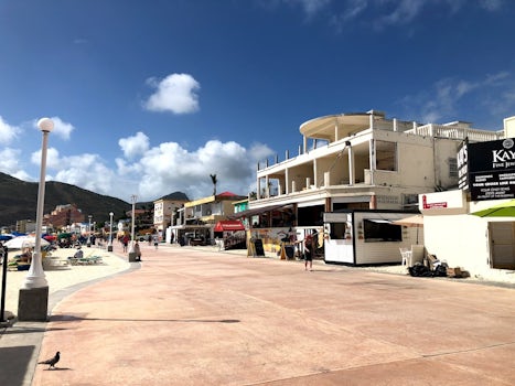 St. Maarten is still rebuilding - this is the town centre by the main beach