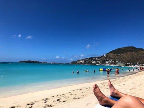 The beach in St. Maarten is still beautiful as ever