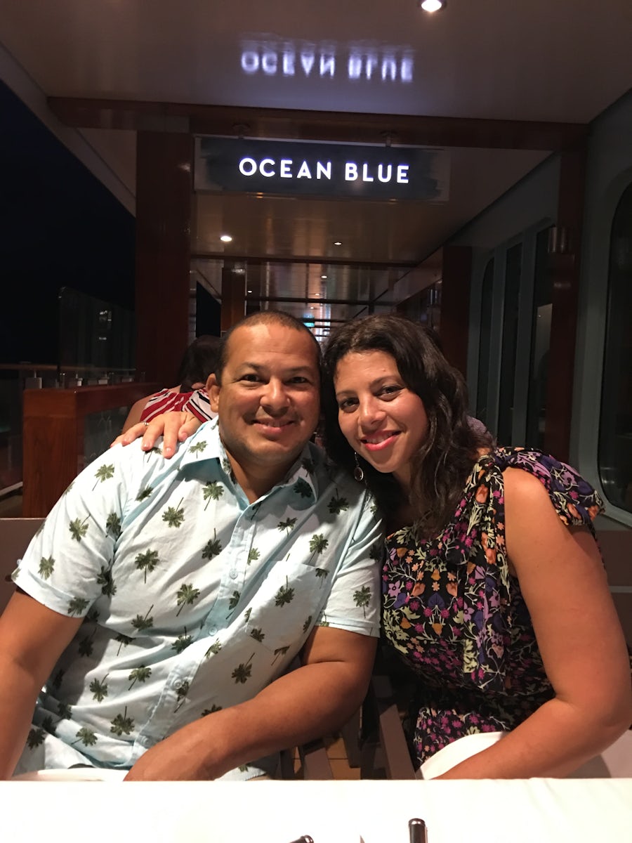 Ocean Blue! Best restaurant on the ship!