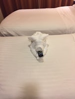 Towel art is just that and always put a smile on our faces when we returned