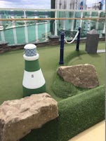 With so many activities onboard, never got a chance to play miniature golf,