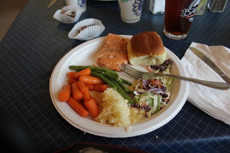 Lunch at Orca Point Lodge, Silver Salmon,
