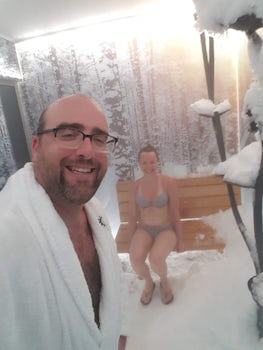 Snow Room Selfie in the Aurea Spa.