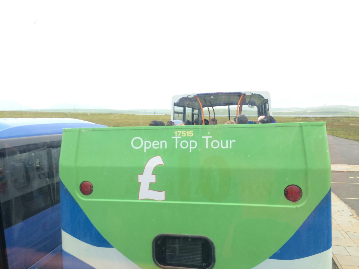 Kirkwall: The second T11 double decker exposing poor tourists to the cold w