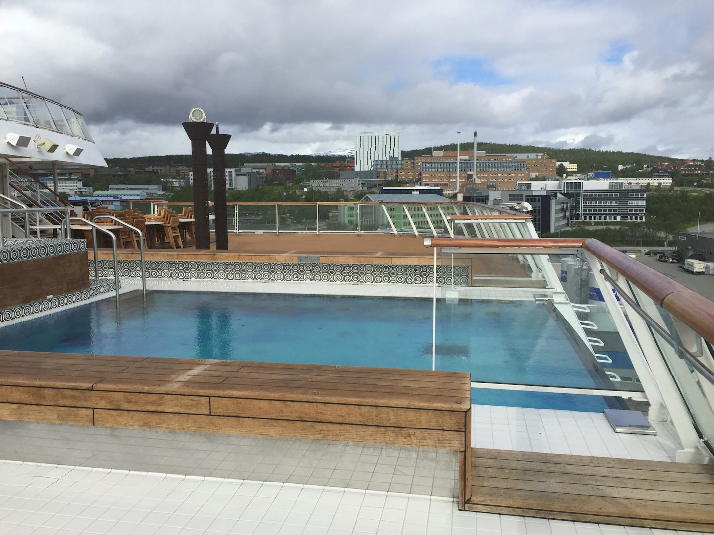The Infinity Pool on back of ship