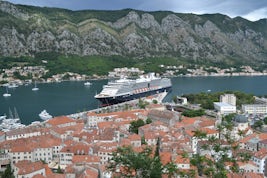 Oosterdam docked at Kotor, Montenegro