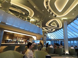 Top Sail Lounge and Restaurant on 2nd floor.