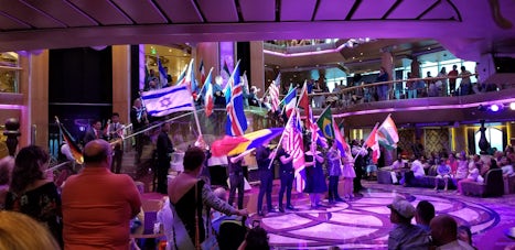 Parade of nations event in centrum