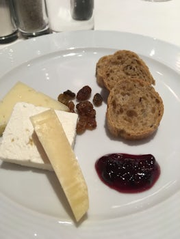 typical cheese platter