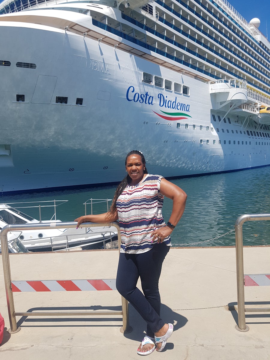 A pose view of Costa diadema ship. It was awesome visit. Worthy a life time experience