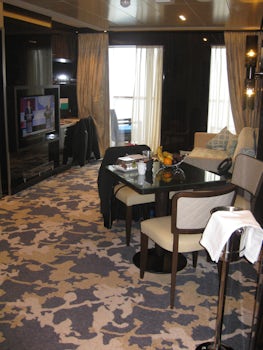 Living area of stateroom