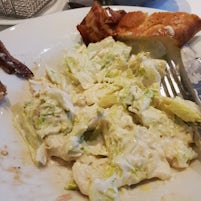 APT's take on Caesar salad. Gloopy and nasty