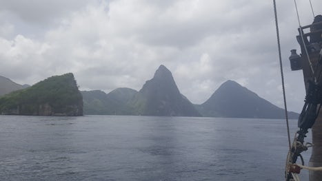 Arriving in St Lucia to the mineral bath