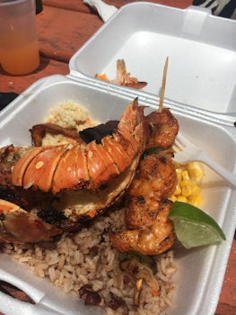Shrimp and lobster in Belize