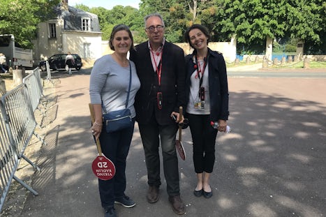 Our tour guides at Chateau Malmaison.