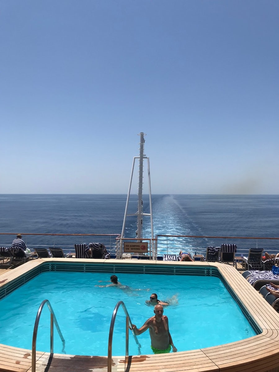 Adults only pool, aft on ship.