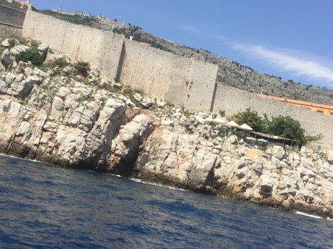 Excursion at Dubrovnik. location of "Game of Thorn"  clear water, e