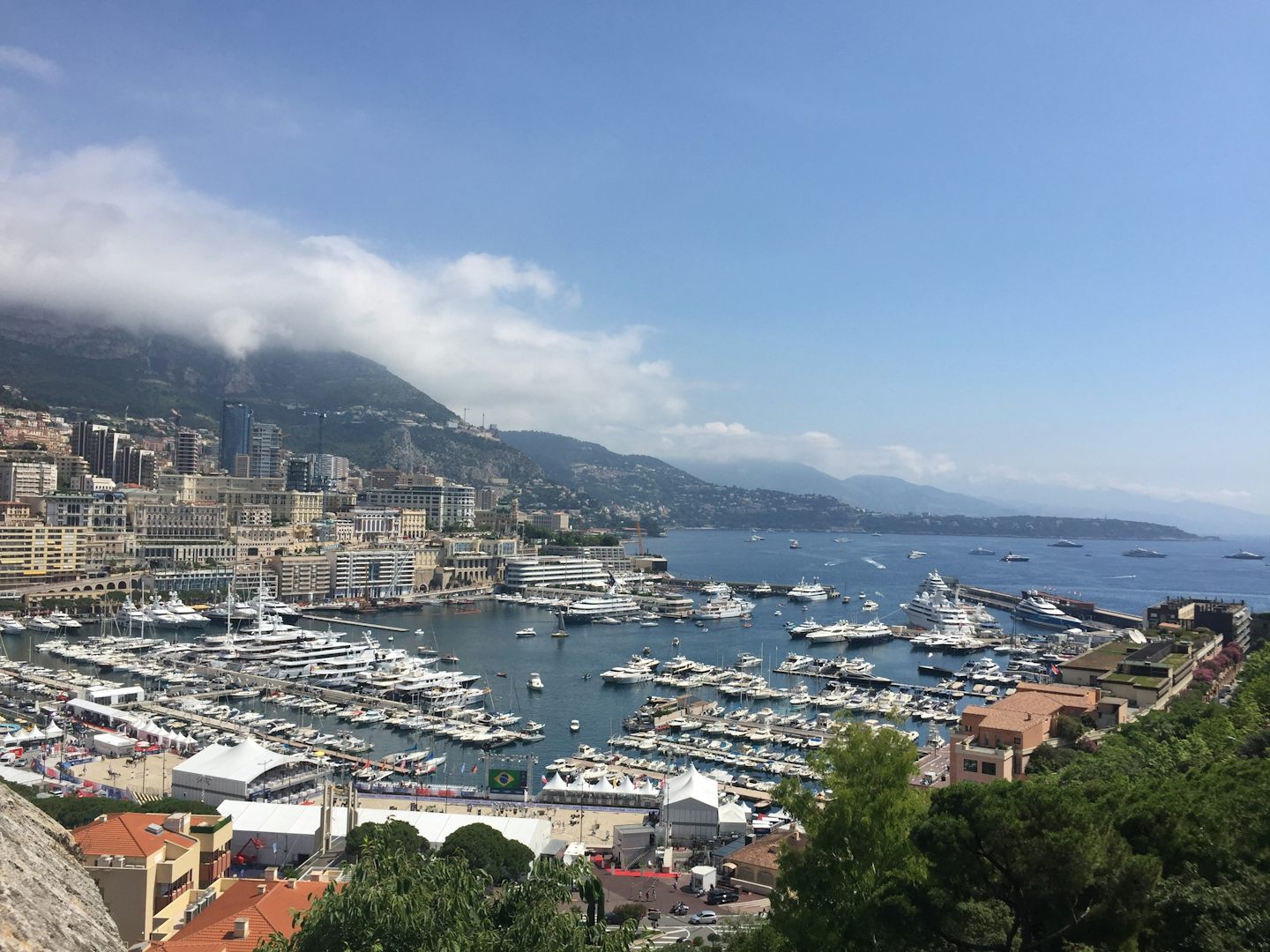 Overlooking the bay in Monaco.  Another very beautiful port