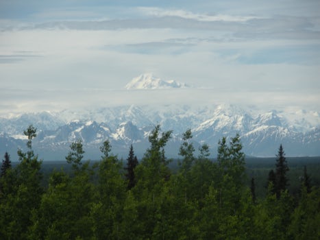 Top of McKinley from Talkeetna Lodge