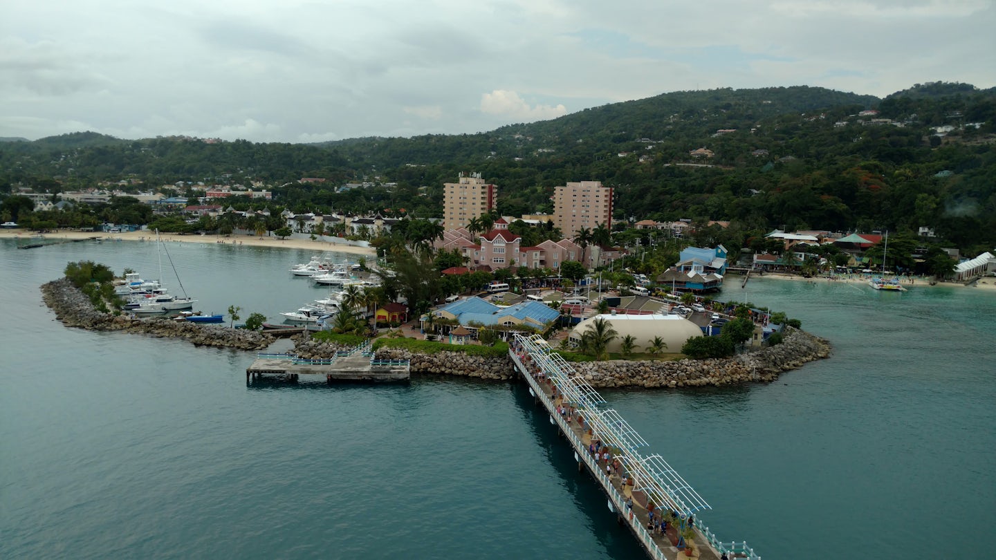 The view from our balcony in Ocho Rios, Jamaica.