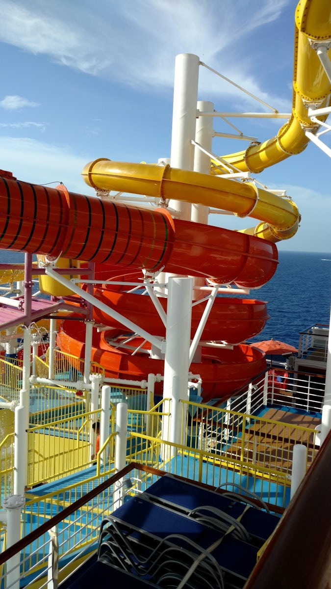 Water slides on the Carnival Vista!