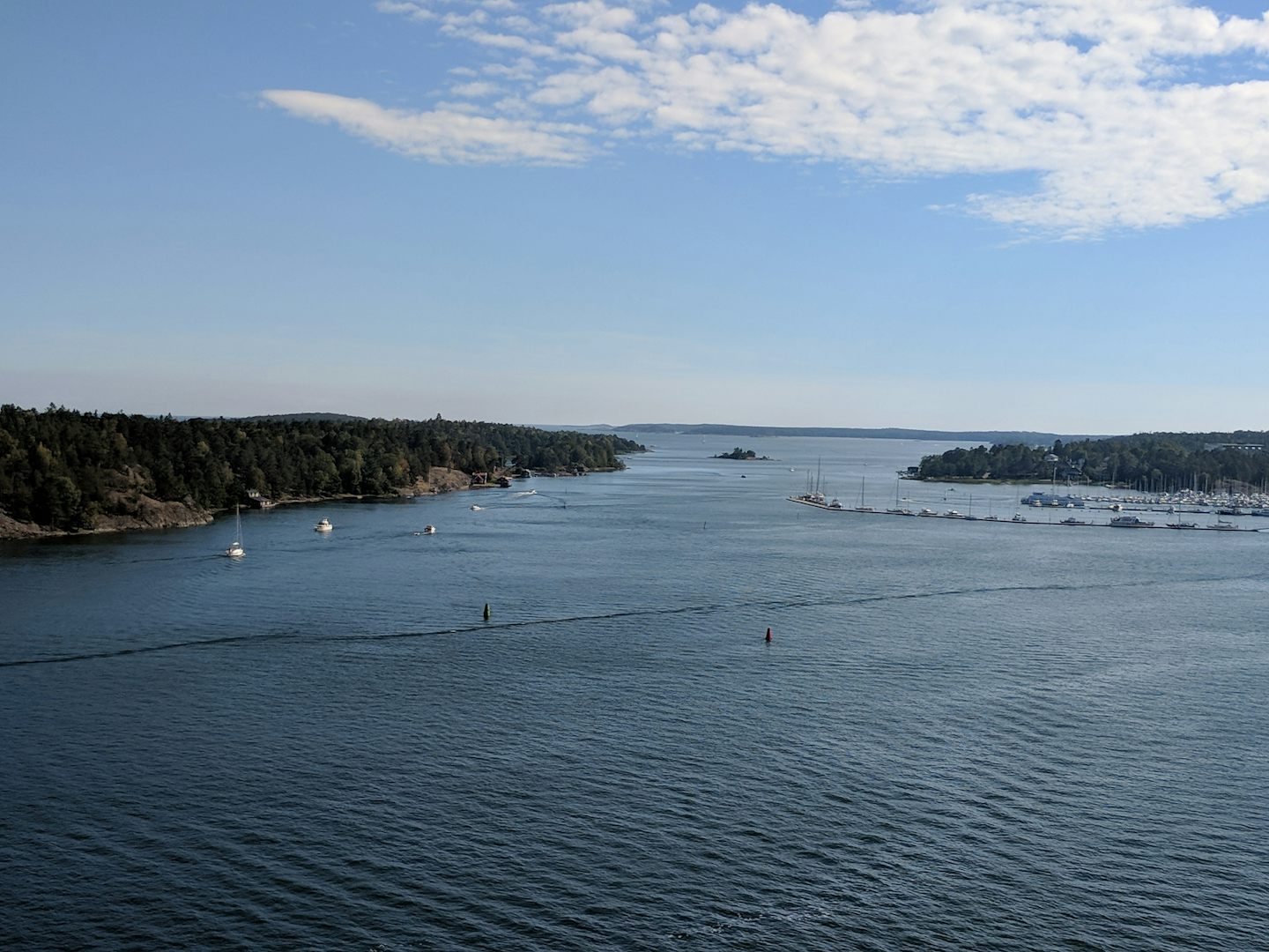View from Deck 16 near Nynashamn