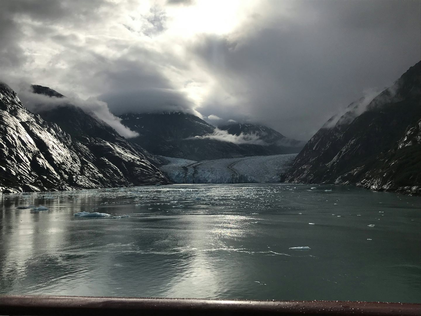 Sawyer Glacier while in Tracy Arm Fjord. It was peaceful and beautiful. Thi