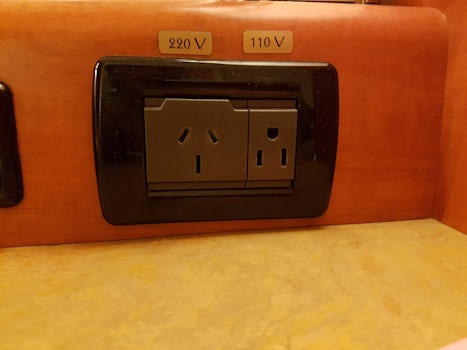 This is the only wall socket available.