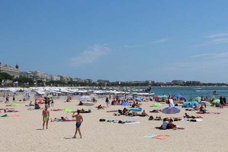 Beach at Cannes, France