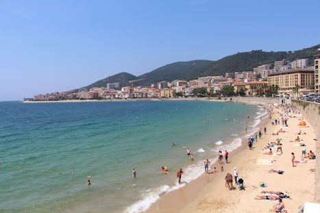 Beautiful beach at Ajaccio, Corsica