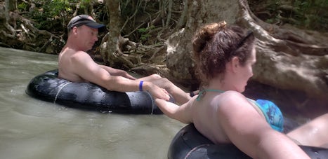 Tubing the White River in Jamaica