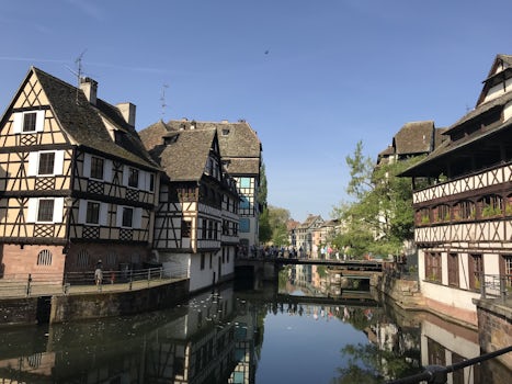 Strasbourg Alsace and it's beautiful canals and houses.