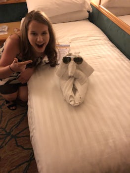 My daughter LOVED the towel animals!
