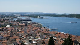 View over a Sibenik from St Michael’s castle