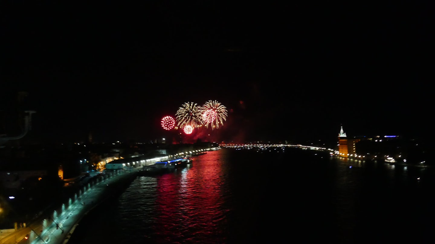 Redentore Festival fireworks in Venice