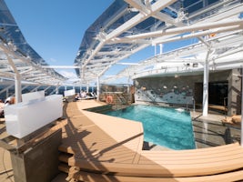 Yacht club pool area