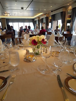 Dining was a pleasure aboard the QM2