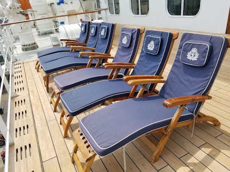 Plenty of places to lounge around the ship