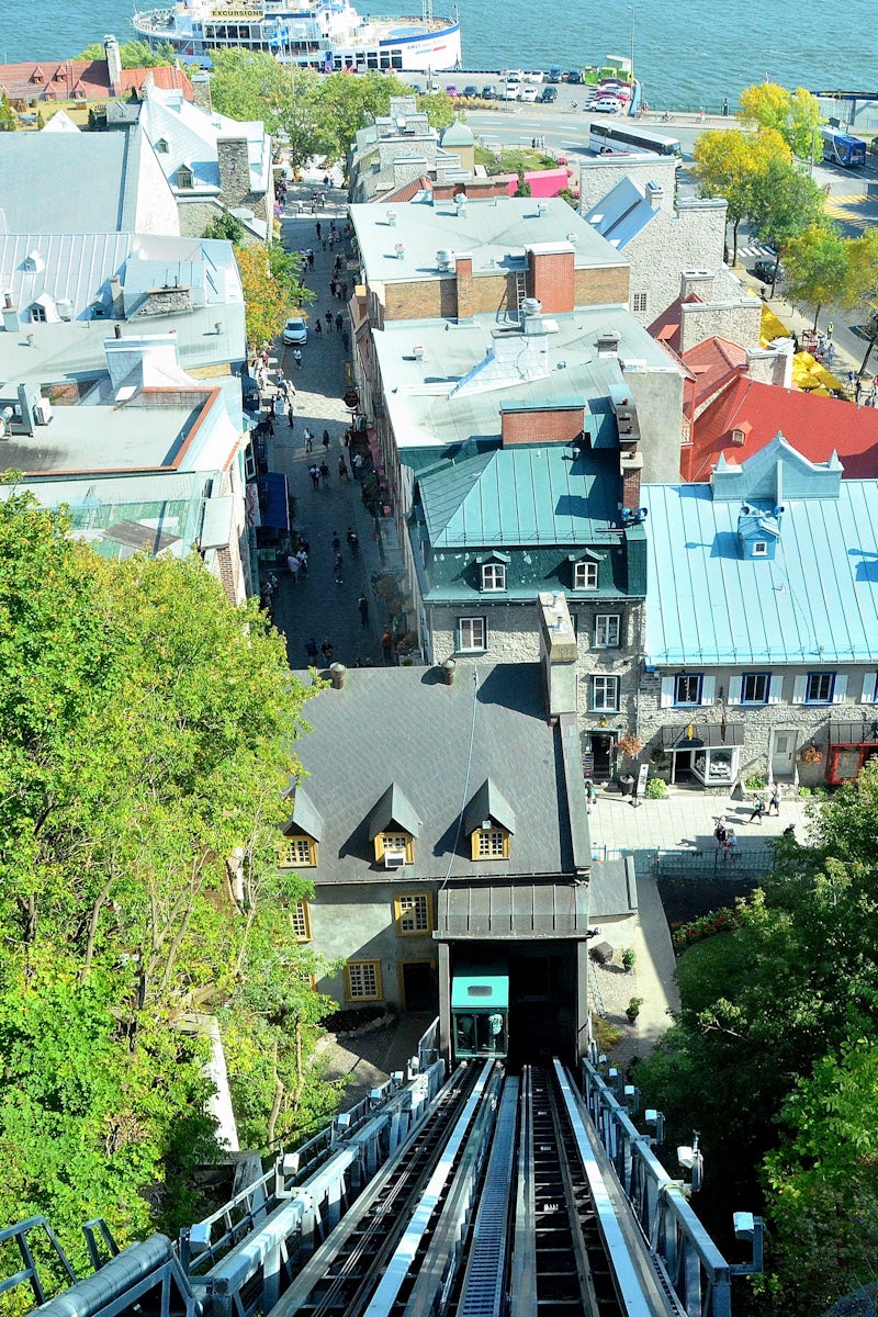 Quebec Funicular that leads to the old fortified area