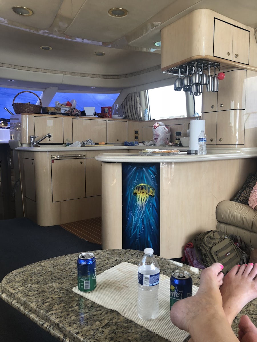 inside the yacht