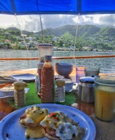 breakfast with a view onboard the ship